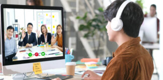 Employees working in hybrid set up