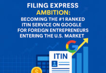 Filing Express’s Ambition: Becoming the #1 Ranked ITIN Service on Google for Foreign Entrepreneurs Entering the U.S. Market