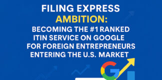 Filing Express’s Ambition: Becoming the #1 Ranked ITIN Service on Google for Foreign Entrepreneurs Entering the U.S. Market
