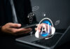 AI chatbots revolutionize customer service with virtual assistance! Enhance business communication, trade, and market strategies using artificial intelligence and digital tools stock photo