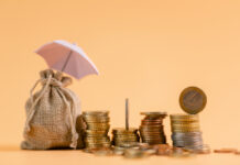 Insurance background money coin c