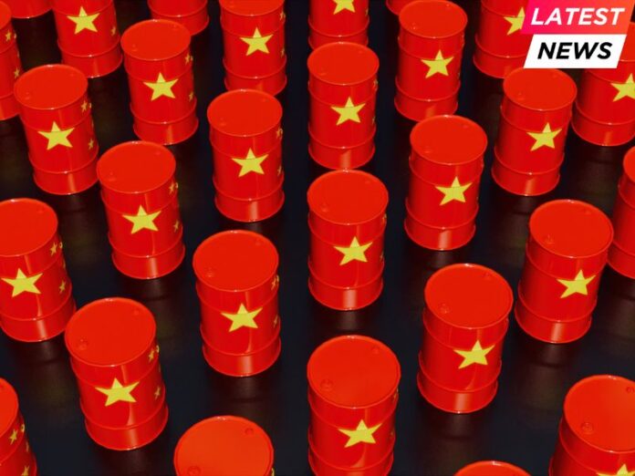 China's barrels oil