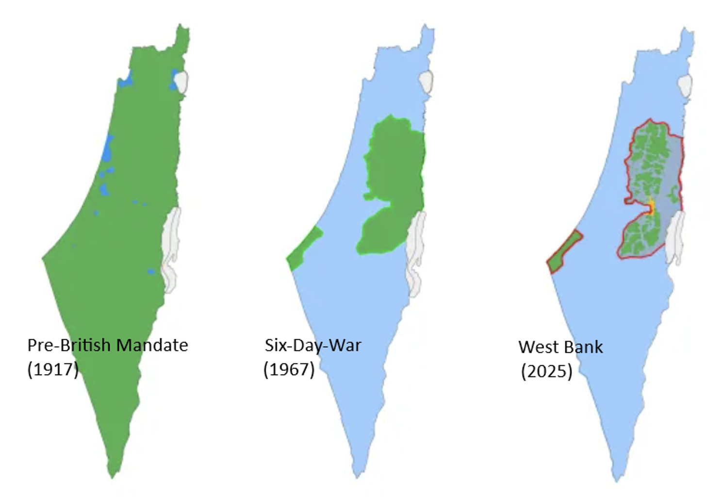 Israel-palestine westbank and Gaza