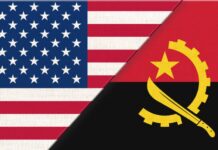 The Angola-to-America-to-Angola Journey: How Wilson Ganga’s Reverse Brain Drain is Transforming a Nation Flags of USA and Angola.