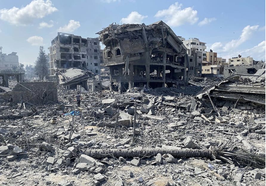 Scale of Gaza’s Obliteration = Hamburg + London + Dresden