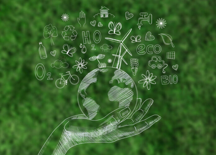 Business - Digital screen with environment day