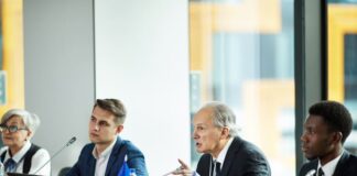 European leaders having a meeting