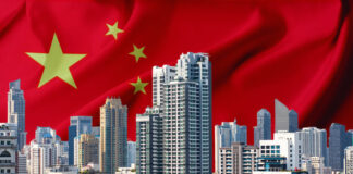 China Business Downtown and Financial District City of Chinese