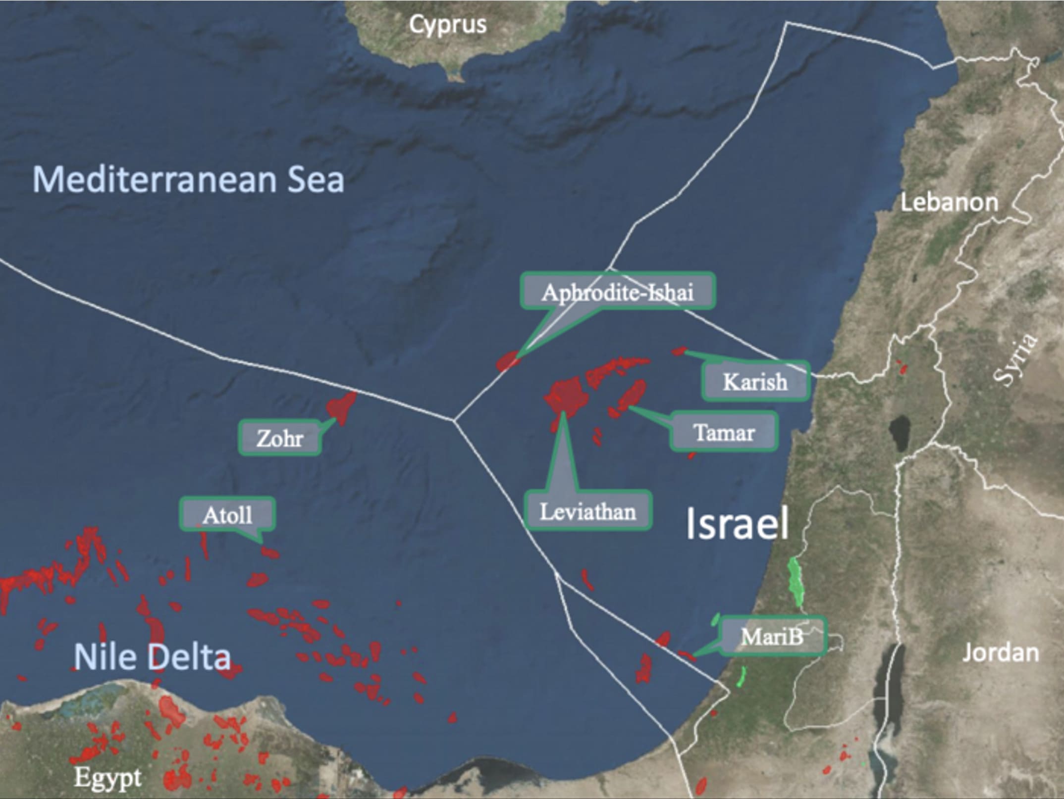 Levantine Basin gas and oil