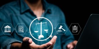 Marketing - Justice and legal concept