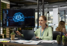Employee using generative in the workplace