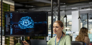 Employee using generative in the workplace
