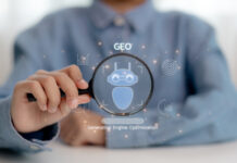 Cracking the GEO Code: How LLM Scrapers Redefine Marketing Strategy Generative Engine Optimization for Online Marketing Strategy, icons representing AI, coding, modern online marketing, and advertising strategies.