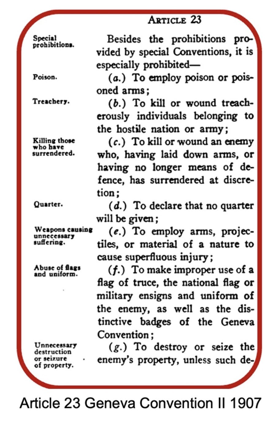 Article 23 Geneva Convention (1)