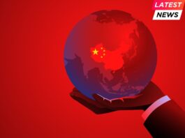 China Sees Opening for Global Influence as Davos Signals Power Shift Global - Businessman Blue Red Hand China Globe