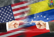 Confrontation and enmity between United States of America and Venezuela.