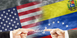 Confrontation and enmity between United States of America and Venezuela.