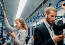 The Commute Penalty Behind the Gender Wage Gap man and woman commuter