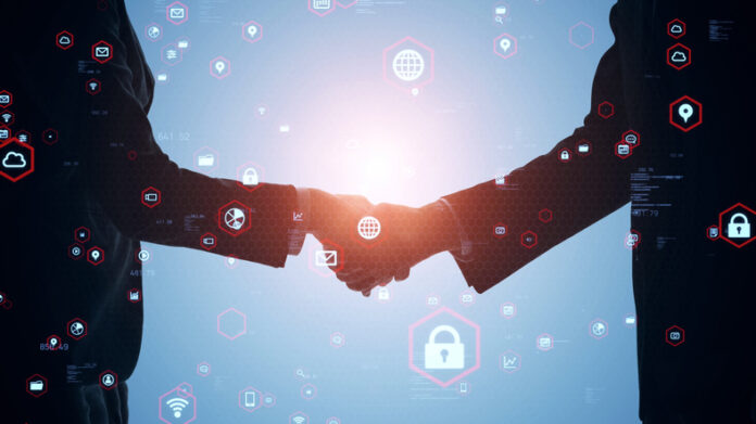 Partnership of business concept. Modern BPO Relationships