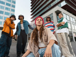 People wearing streetwear