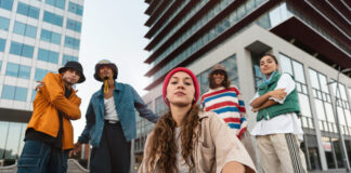 People wearing streetwear