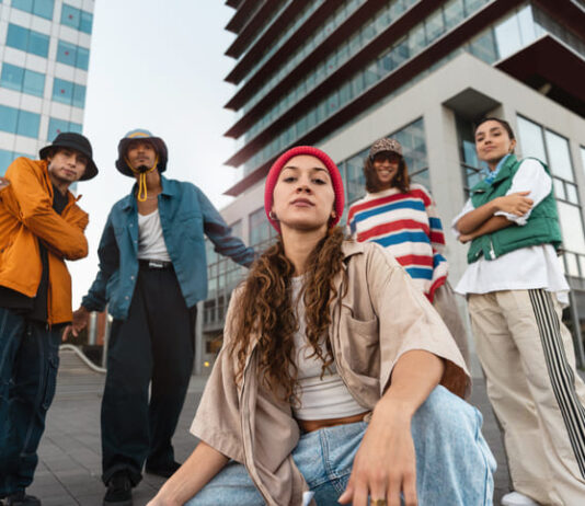 People wearing streetwear