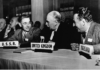 Delegates at the Bretton Woods conference in 1944 agreed to US proposals for a new international monetary and financial system, centred around the dollar.
