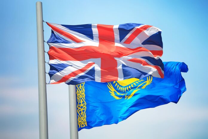 iStock-1185057693 (1) British and Kazakhstan flags