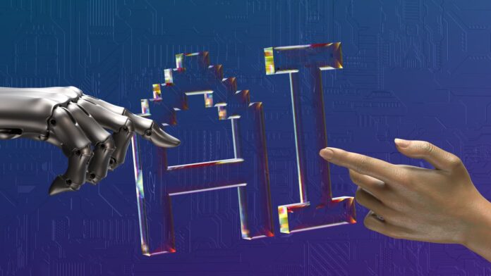 iStock-1594157592 (1) AI Infrastructure - hands are touching AI