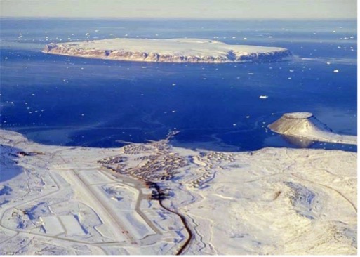 Aireal view of Pituffik Space Base