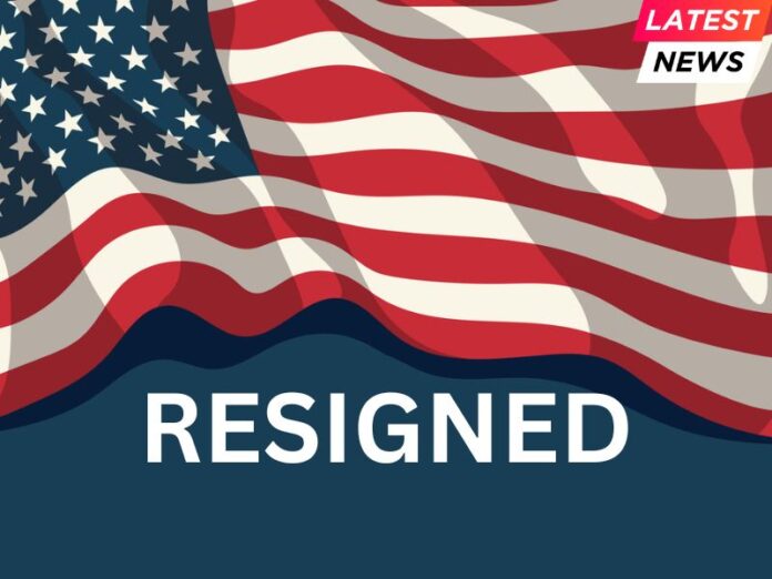 America Flag Background US Intelligence Official Resigns