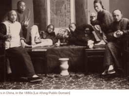 Opium smokers in China