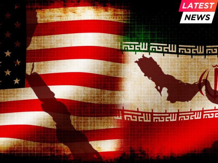 USA and Iran waving grunge flags (2) U.S. Ceasefire Proposal