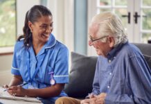 Care Senior Man At Home