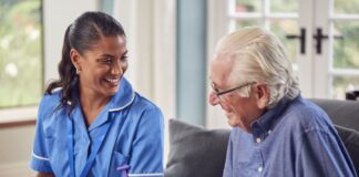 Care Senior Man At Home