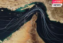 Trump and Iran Agree to Two-Week Ceasefire Tied to Strait of Hormuz Reopening Satellite view of the Strait of Hormuz