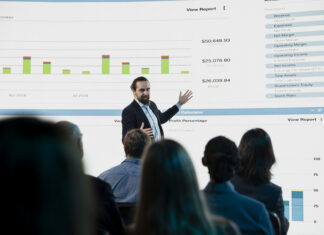 CFO's new mandate. CFO explaining the presentation