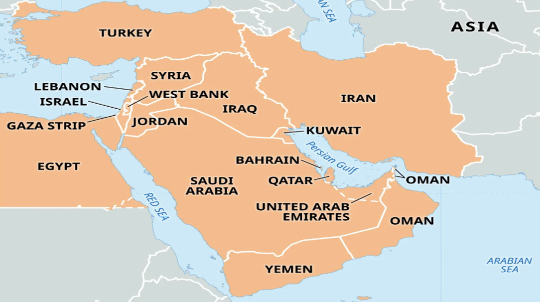 Middle East Region Map – Key Features
