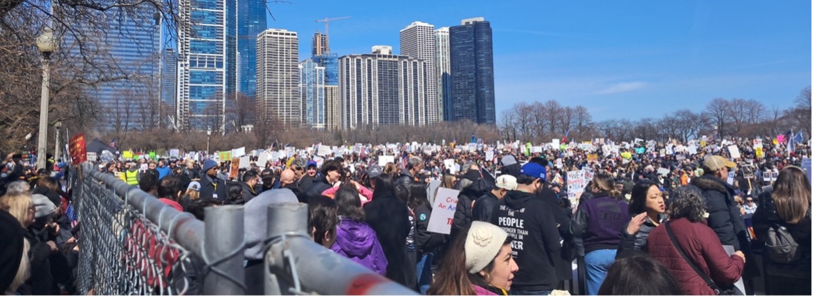 No kings protest in CHICAGO