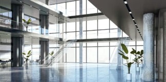 Modern Offices - Modern spacious office lobby