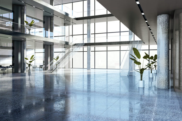 Modern Offices - Modern spacious office lobby