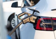 New York EV Rollout - EV car at charging station