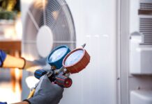Old HVAC System - HVAC system service technician